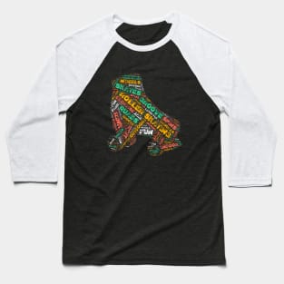 Roller Skating Dark Baseball T-Shirt